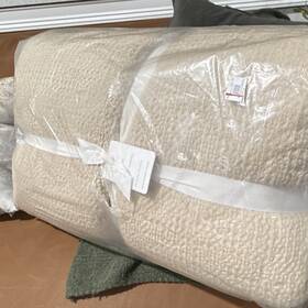 1811757 Pottery Barn Vintage Washed Comforter King/cal King Beige 108x92 Cotton