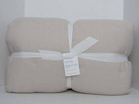 1990680 Pottery Barn Belgian Flax Linen Comforter King/cal.king Rosewater Nwt