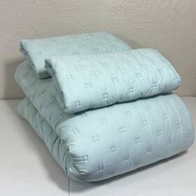 2122373 Pottery Barn Pbkids Full/queen Bedspread Comforter Quilt 2 Shams Seafoam Mint