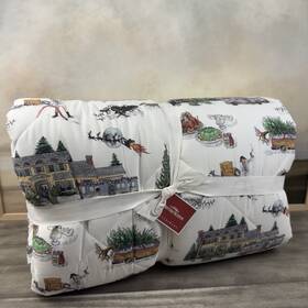 2445824 Pottery Barn National Lampoons Christmas Vacation Comforter King/cal. King Nwt