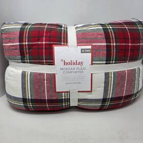 2745197 Pottery Barn Kids Morgan Plaid Comforter Twin Christmas