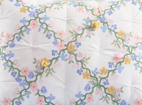3222616 Pottery Barn Kids Rifle Paper Co. Floral Trellis F/q Comforter