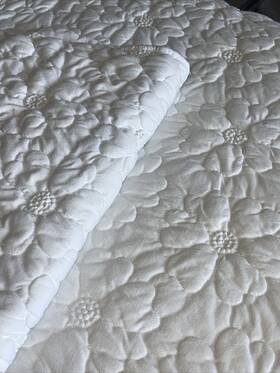 3449390 Pottery Barn Teen Odessa Floral Jersey Comforter Twin Ivory Color And Sham