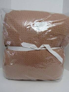 4426849 Pottery Barn Vintage Washed Cotton Linen Comforter King/cal.king Brick Color New