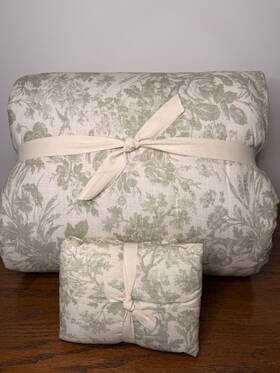 4671994 Pottery Barn New F/queen Sorrel Toile Comforter& 1 Stnd Sham Loden
