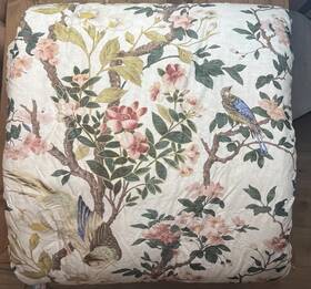 5282203 Pottery Barn Nola Songbird Comforter Ivory King/cal Kg Nwot