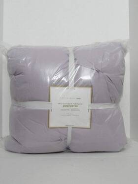 6130597 Pottery Barn Teen Microfiber Pintuck Comforter Full Queen Dusty Iris Color Nwt