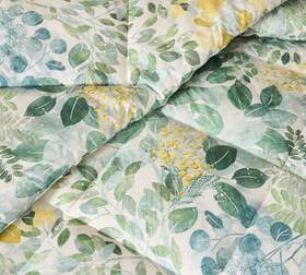 8106752 Pottery Barn Botanical Percale Twin Comforter Floral Leaves Nature