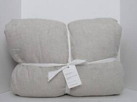 9150083 Pottery Barn Belgian Flax Linen Comforter Twin/twinxl Color Nwt