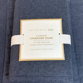 9581572 Pottery Barn Teen Camden Reversible Comforter And Sham Set Twin/xl Navy Blue