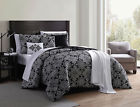 Ppp-12c-king-km-b Essential Home Piece Black And White Comforter Set King Size