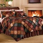 Q-217g Donna Sharp Campfire Rustic Quilted Country Cotton Twin Bed Set
