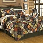 Q-417g Donna Sharp Woodland Rustic Quilted Country Cotton King Bed Set