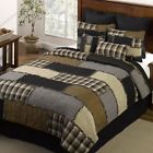 Q-512g Donna Sharp Cobblestone Rustic Quilted Country Cotton Bed Set