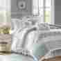 Qmp1445 Madison Park 9 Piece Comforter Set California King Duvet Bedding Bed Skirt Pillows Cotton New 675716445799