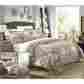 Qs3410-an Chic Home 3 Piece Napoli Reversible Printed Quilt Set King Beige 840444134103