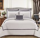 Qs4695-an Chic Home Piece Mesa Hotel Collection Tone Banded 840444146953
