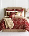 O1623 Queen 10 Emerson Set Comforter Gold Piece Red Hallmart