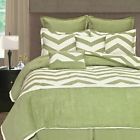 38237cs3ltl Queen 8pc Home Zigzag Fashions Intl. Lime Set
