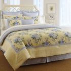 170048 Queen Comforter Collection Caroline Yellow - Ashley Blue Set Laura