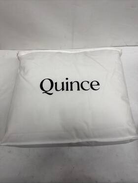 49186 Quince Premium Duck Down Comforter Twin White All Season Msrp 159.90