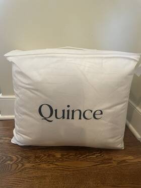 59636 Quince Nwt Luxe Goose Down Comforter Full Queen Cotton Insert All Season 279.90