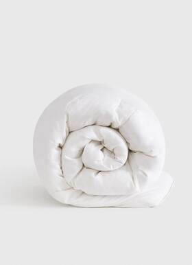 Lb19271 Quince White Goose Down Comforter All Season Twin Size New Open Box