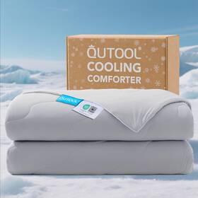 Qutool 008678598836 Cooling Blankets For Hot Sleepers Summer Comforter Twin Size - Gray