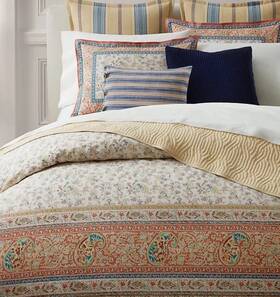 100048501 Ralph Lauren King Comforter Set Bering Paisley Print New Msrp 350