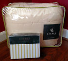 Ralph Lauren 280 Daffodil Yellow 400 Tc Twin Comforter And Striped Sheet Set 764832101075