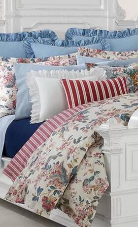 Ralph Lauren 886087274837 Tilly Parfait Floral Collection 3pc F/queen Comforter Set Mult Nip