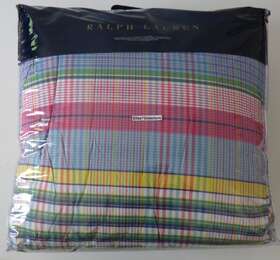 Ralph Lauren 886087410754 Amagansett Plaid Full Queen Comforter New