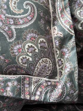 Ralph Lauren 886087418729 Heritage Paisley Full Queen Comforter Green Olive