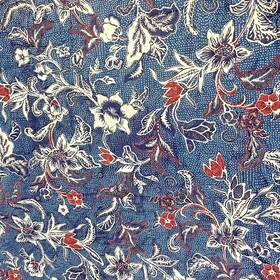 Ralph Lauren 886087437102 Mirabelle Indigo Blue Floral Cotton Luxe Full/queen Comforter Euc