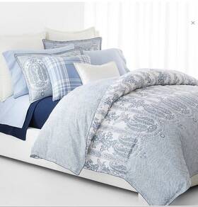 Ralph Lauren 886087460667 3 Pc Wakefield Full / Queen Comforter And Shams Set 420 Nip
