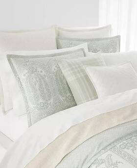 Ralph Lauren 886087460674 Wakefield 3 Piece Comforter Set King Celadon Paisley 500