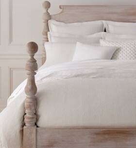 Ralph Lauren 886087485844 Sascha Textured Medallion Comforter Set King - White