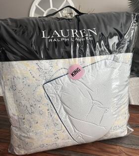 Ralph Lauren 886087486087 Marisa Provence Blue Yellow Paisley 3p King Comforter Set 385