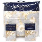 Ralph Lauren Hathersage King Comforter Set 3pc Grey Blue Ivory Cream Floral 886087247718
