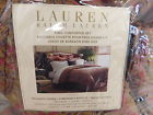 Ralph Lauren King Comforter Set Bedskirt Red Pattern Stripes Decorative 886087084412