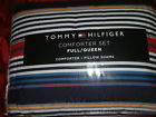 Ralph Lauren Tommy Hilfiger Berkley Stripe Queen Full Comforter Standard Shams 3pc 709271303994