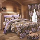 Regal Comfort 12 Pc Lavender Camo Comforter Sheet And Curtain Set Queen Camouflage Bedding 799928148825