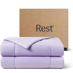 Rest-scd08k-n Rest Evercool Cooling Comforter King/cali King 106 Inch X90 Lavender Breeze Free Ship