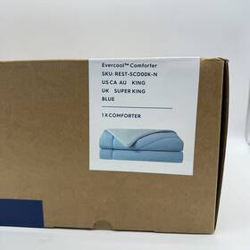 Scd03k-n Rest Evercool Cooling Comforter Blue Aqua - King/cali King 106 Inch X 90