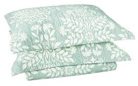 185753 Revman Industries Quilt Set Reversible Cotton Bedding With Matching Shams Home Queen Blue