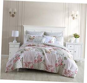 Ushs8k1175865 Revman International Home - Comforter Set Reversible Cotton Bedding Includes Matching King Pink