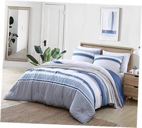 Ushsa51169215 Revman International Comforter Set Reversible Cotton Bedding With Queen Trimmer Blue/grey