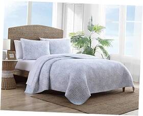 Ushsa91168619 Revman International Quilt Set Reversible Cotton Bedding With Matching Shams King Makena Blue