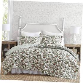 Ushsa91264470 Revman International Quilt Set Reversible Cotton Bedding With Queen Bramble Floral Green