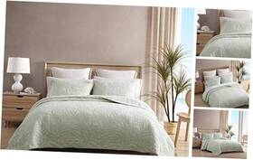 Ushsgr1209104 Revman International Quilt Reversible Cotton Bedding Soft And Cozy Queen Costa Sera Green